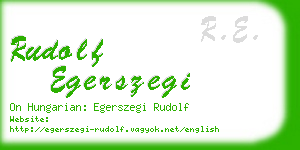 rudolf egerszegi business card